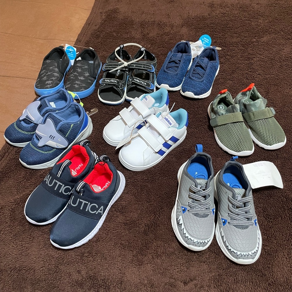 8 Pairs of Shoes (Toddler’s Size:8)